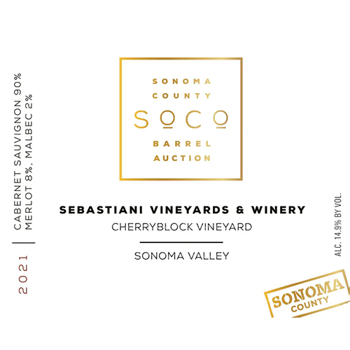 2021 Sebastiani Vineyards & Winery SoCo Barrel Auction Red Blend 750ML