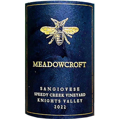 2022 Meadowcroft Sangiovese, Speedy Creek Vineyard 750ML