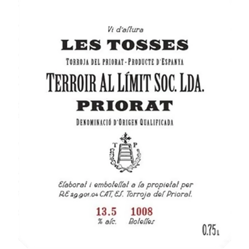 2021 Terroir al Limit "Les Tosses" Priorat 750ML
