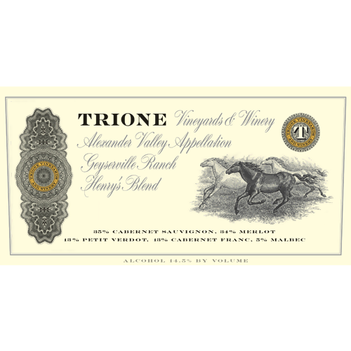 2021 Trione Vineyards "Henry's" Red Blend, Geyserville Ranch, Alexander Valley 750ML