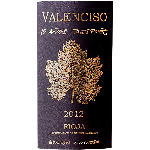 2012 Valenciso '10 Year' Limited Edition Rioja Reserva 750ML