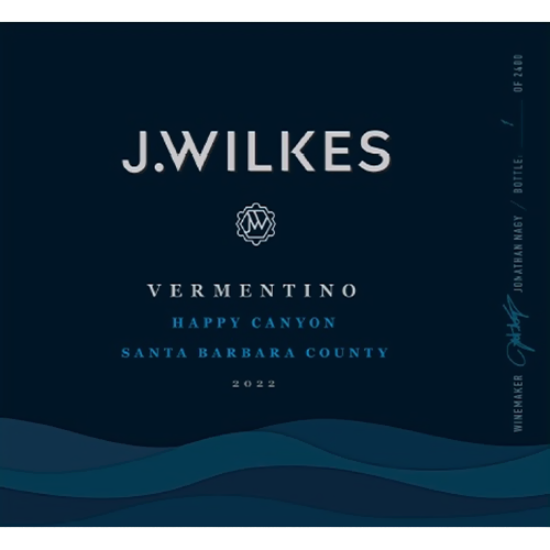 2022 J Wilkes Vermentino, Happy Canyon 750ML